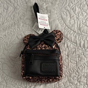 Sequin Minnie Ear Mini Backpack Wristlet